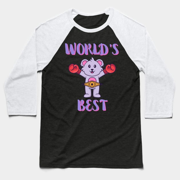 World's Best Baseball T-Shirt by Claudia Williams Apparel